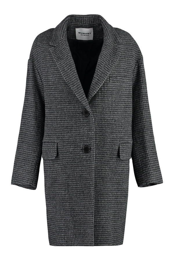 Limiza single-breasted wool coat-0